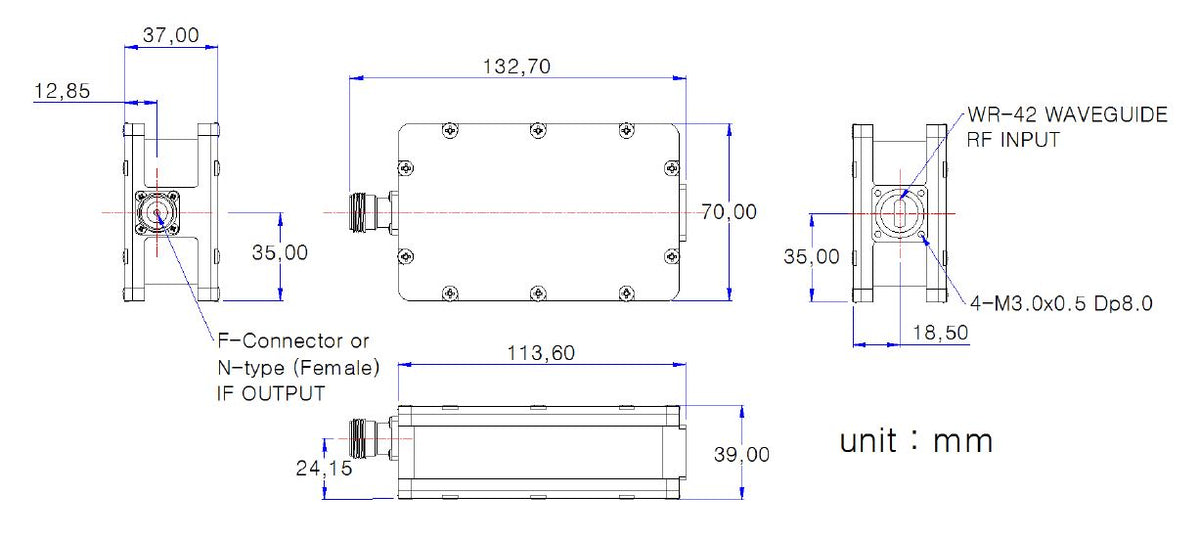 9000h-3 Dual-band Ka-band Pll Lnb